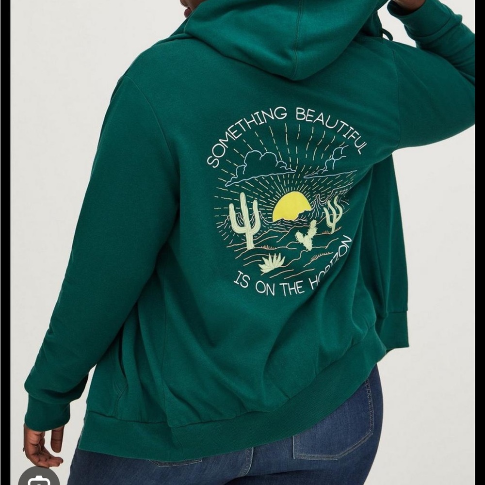 Torrid zip up cactus hoodie